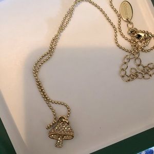 Disney Couture Swarovski Mushroom Necklace